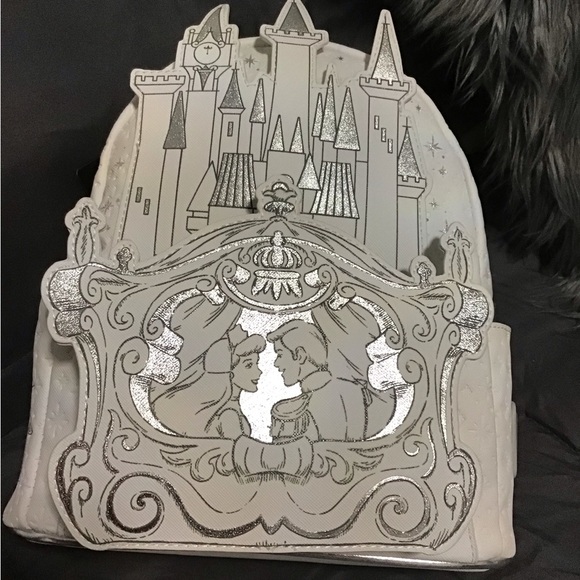 Loungefly White and Gray Castle Backpack - Picture 3 of 7